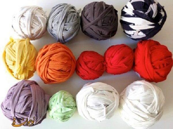 عکس فرشینه با پارچه