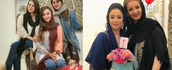 عکس الناز حبیبی و ترلان پروانه