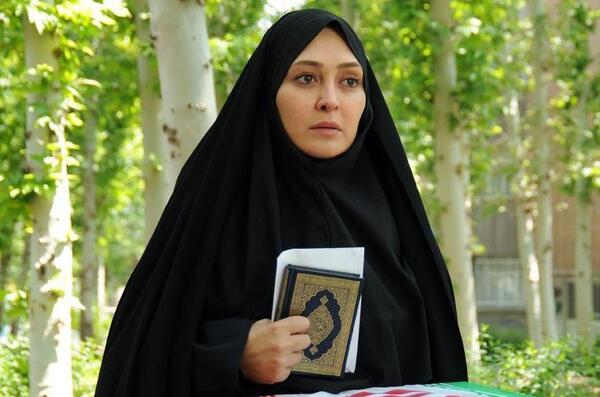 عکس الهام حمیدی با چادر