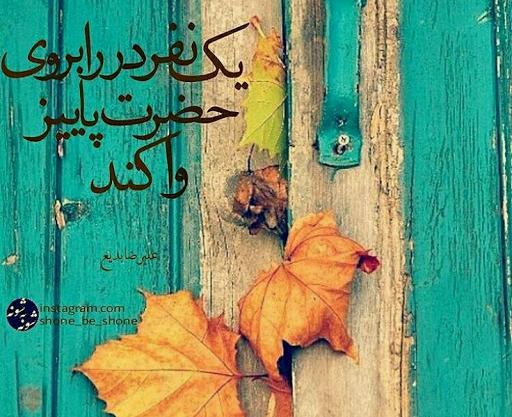 عکس نوشته پاییز میرسد که مرا مبتلا کند