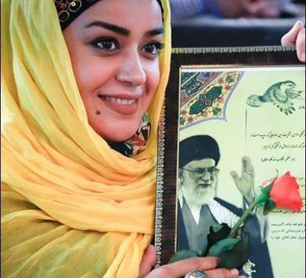 عکس های جدید الهام چرخنده با چادر