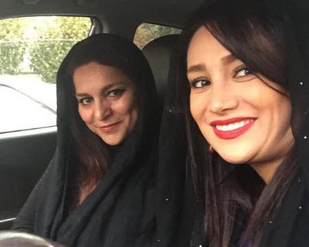 عکس بهاره افشاری در ماشین