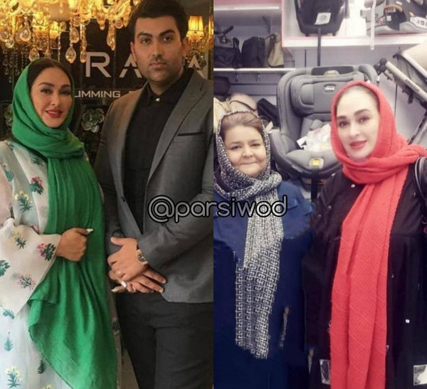 عکس الهام حمیدی و مادرش