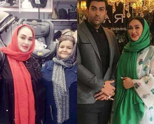 عکس الهام حمیدی و مادرش