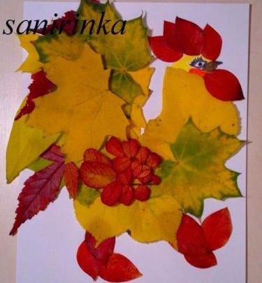 عکس برگ پاییزی کاردستی