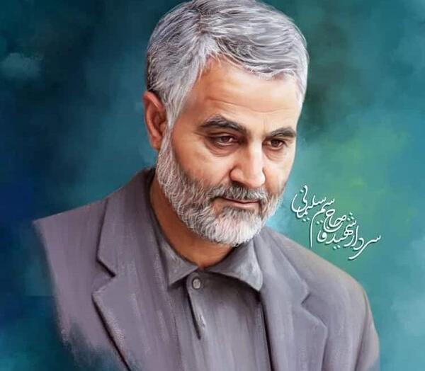 عکس حاج قاسم سلیمانی زیبا برای پروفایل