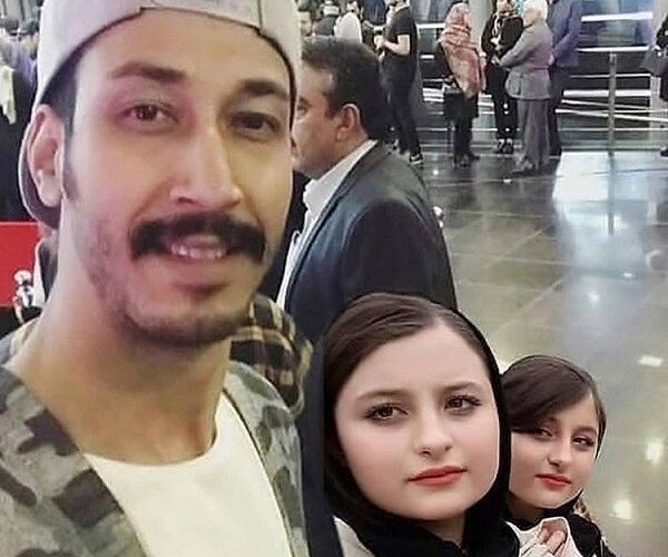 عکس بهرام افشاری با ماشینش