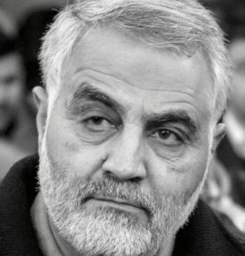 عکس سردار سلیمانی سیاه سفید