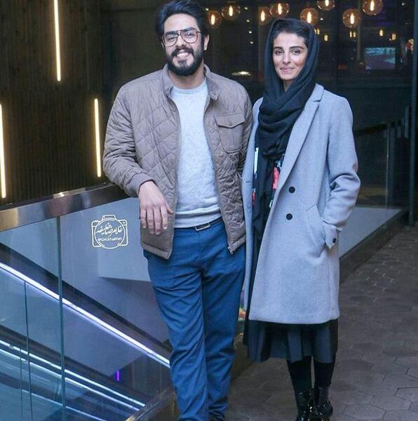 عکس پسر خسرو شکیبایی با همسرش