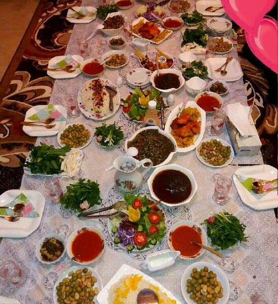 عکس سفره غذا