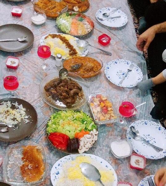 عکس سفره غذا