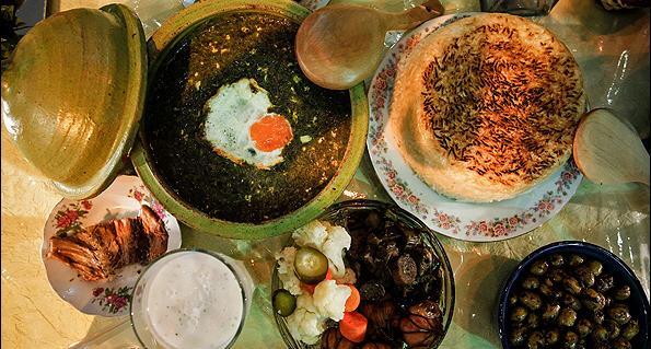 عکس سفره غذا