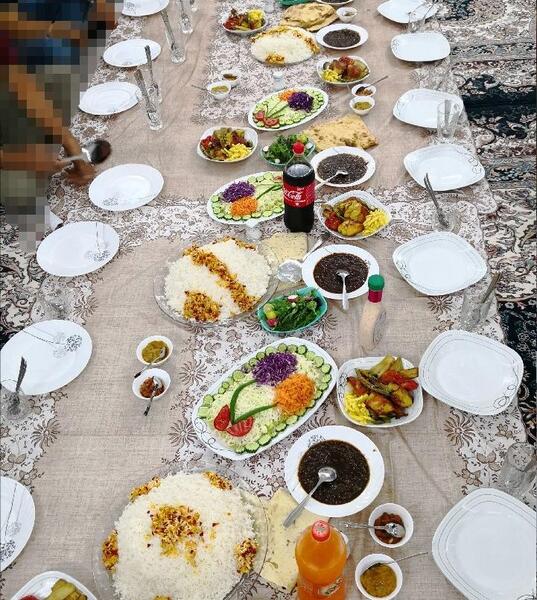 عکس سفره غذا