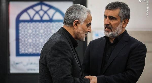 عکس سردار سلیمانی و حاجی زاده
