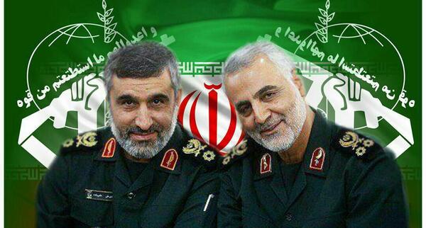 عکس سردار سلیمانی و حاجی زاده