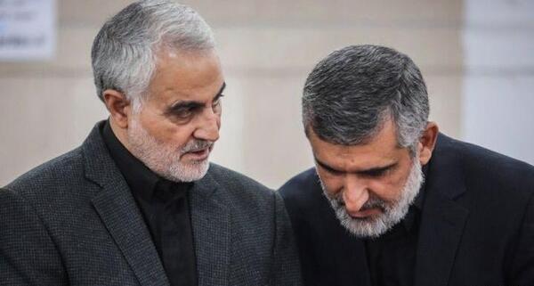 عکس سردار سلیمانی و حاجی زاده