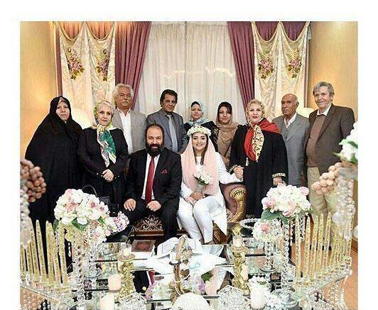 عکس عروسی علی اوجی و همسرش
