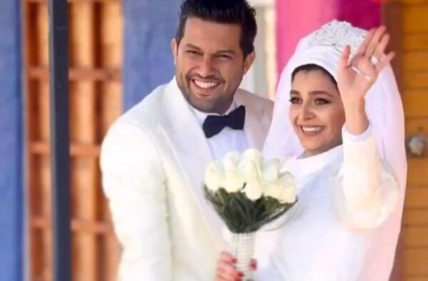 عکس علی صادقی در لباس عروس