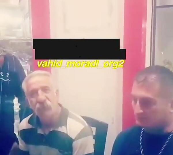 عکس وحید مرادی با پدرش