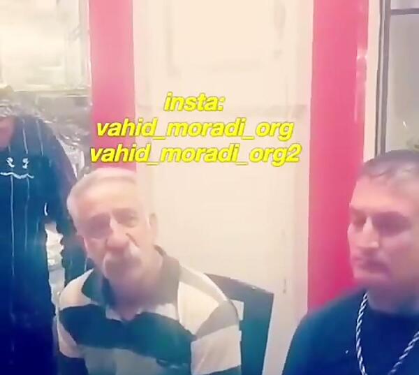عکس وحید مرادی با پدرش