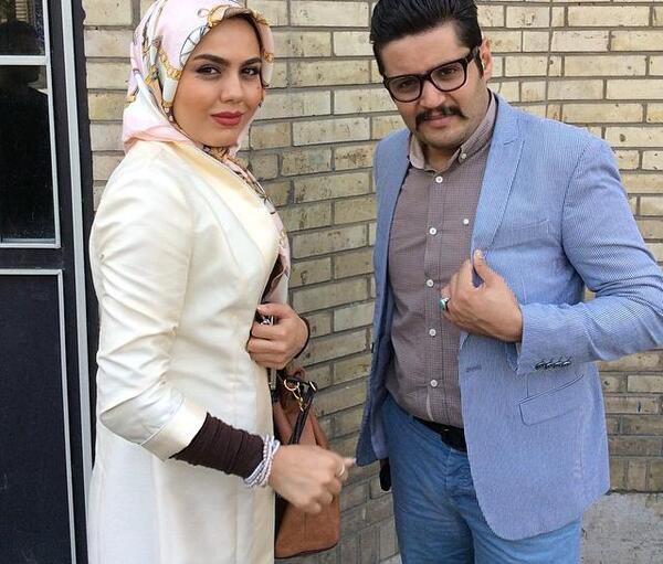 عکس سیاوش خیرابی و آزاده زارعی