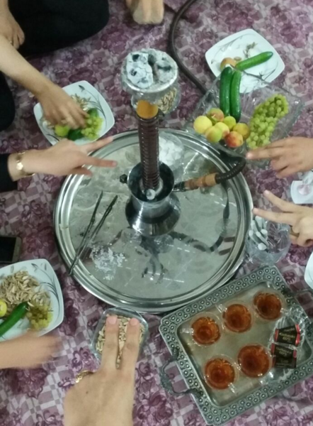 عکس چای قلیون