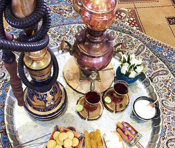 عکس چای قلیون