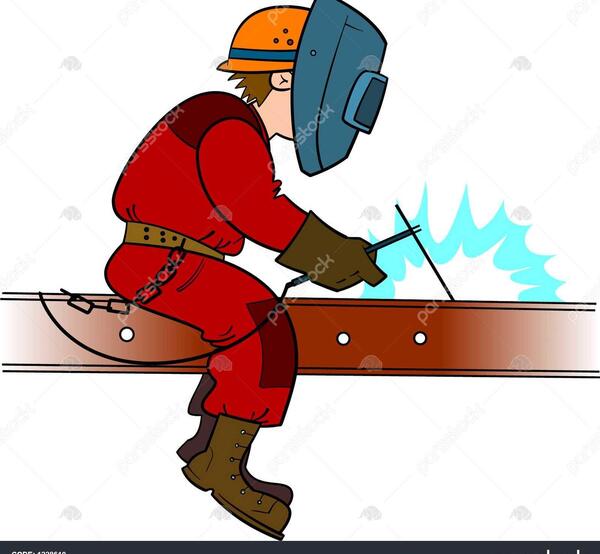 عکس در حال جوشکاری
