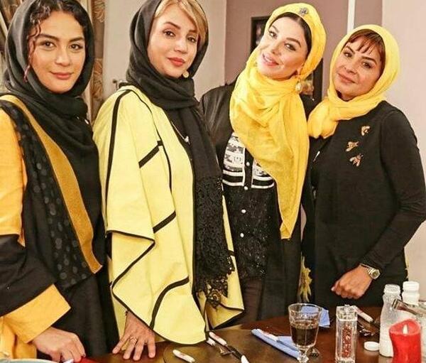 عکس آشا محرابی در شام ایرانی