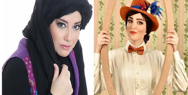 عکس آشا محرابی در شام ایرانی