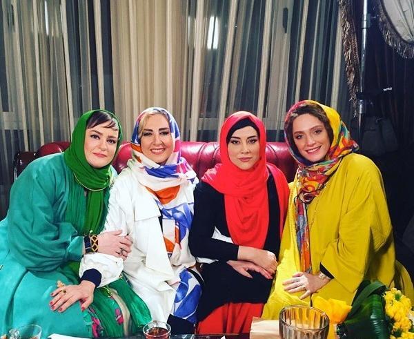 عکس آشا محرابی در شام ایرانی