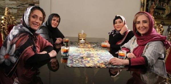 عکس آشا محرابی در شام ایرانی