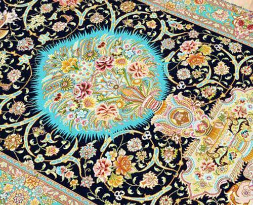 عکس فرش ابریشمی