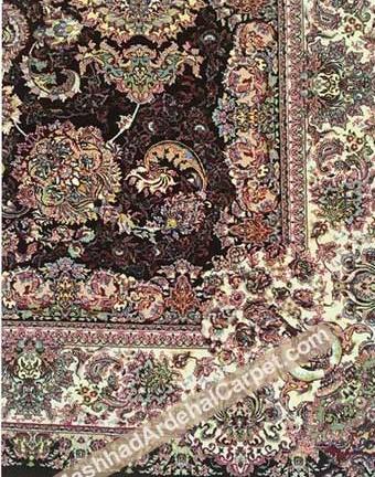 عکس فرش قهوه ای