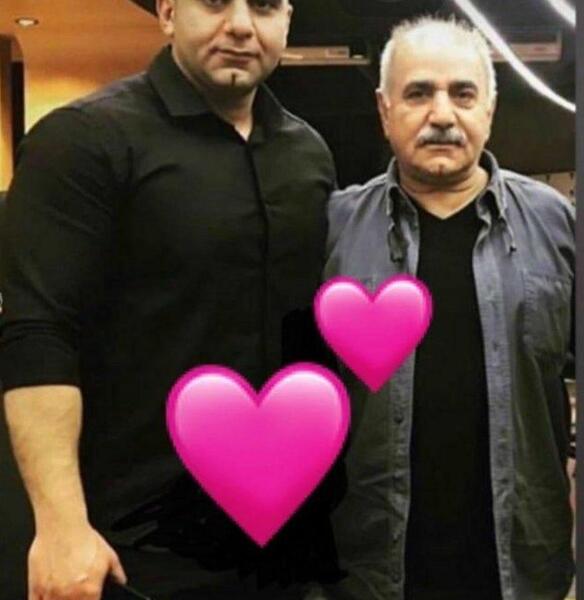 عکس پرویز پرستویی با دخترش