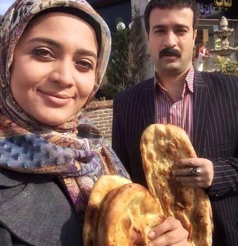 عکس امیرحسین آرمان با زنش