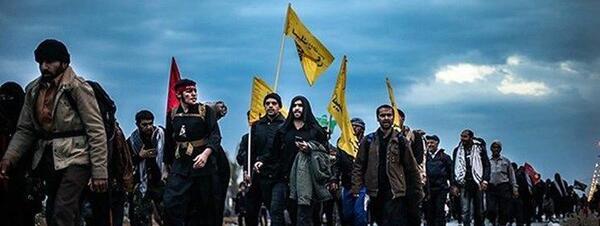 عکس هوایی پیاده روی اربعین