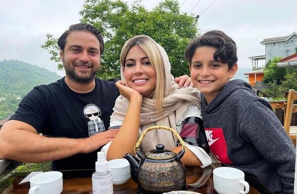 عکسهای رضا بابک و همسرش