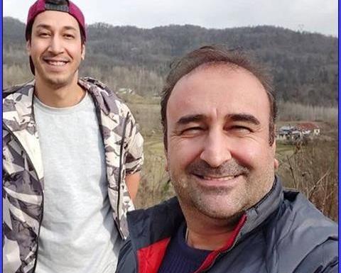 عکس بهرام افشاری با خانواده اش