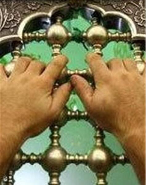 عکس حرم امام رضا پنجره فولاد