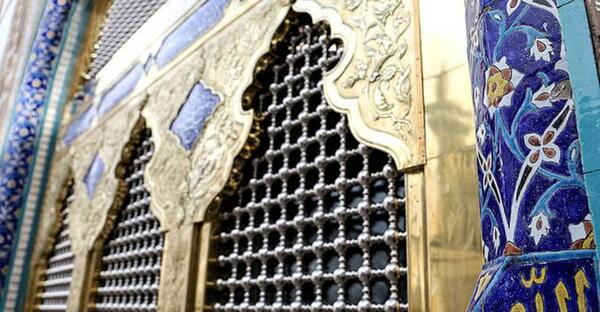 عکس حرم امام رضا پنجره فولاد