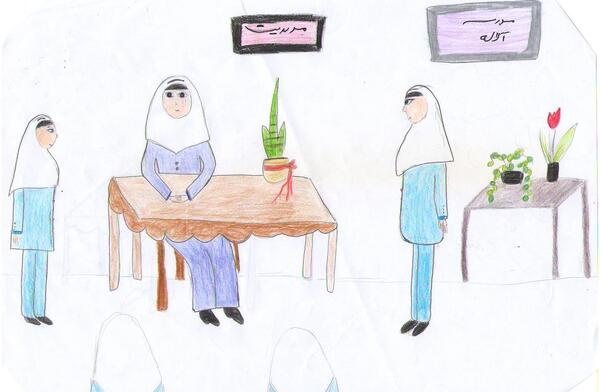 عکس نقاشی دخترانه کلاس چهارم