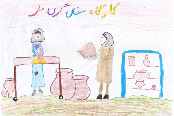 عکس نقاشی دخترانه کلاس چهارم