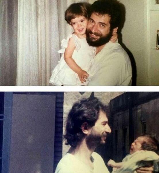 عکس آتیلا پسیانی و دختر و پسرش