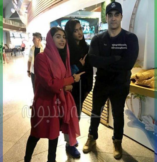 عکس پوریا پورسرخ با دوست دخترش