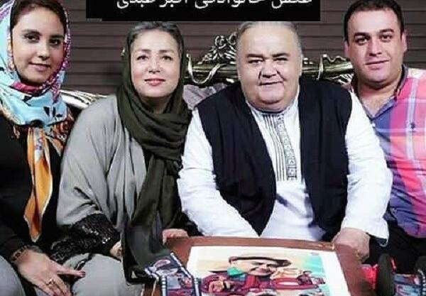 عکس اکبر عبدی با روسری