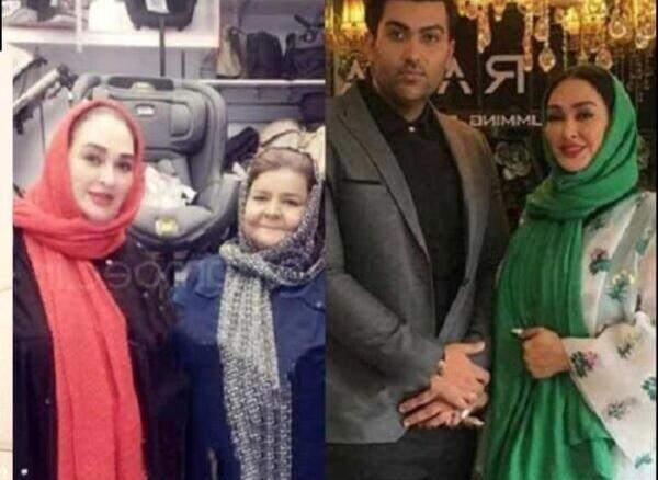 عکس الهام حمیدی و همسرش و بچه اش