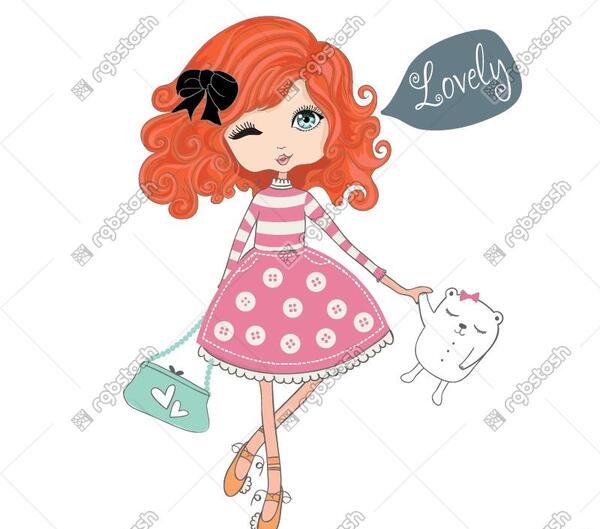 عکس نقاشی دخترانه عروسکی