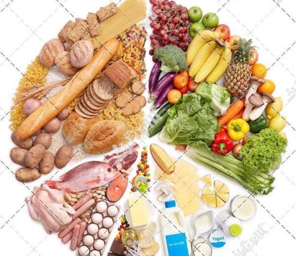 عکس هرم غذایی