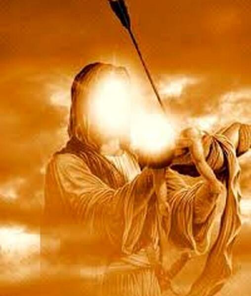عکس امام حسین موقع شهادت